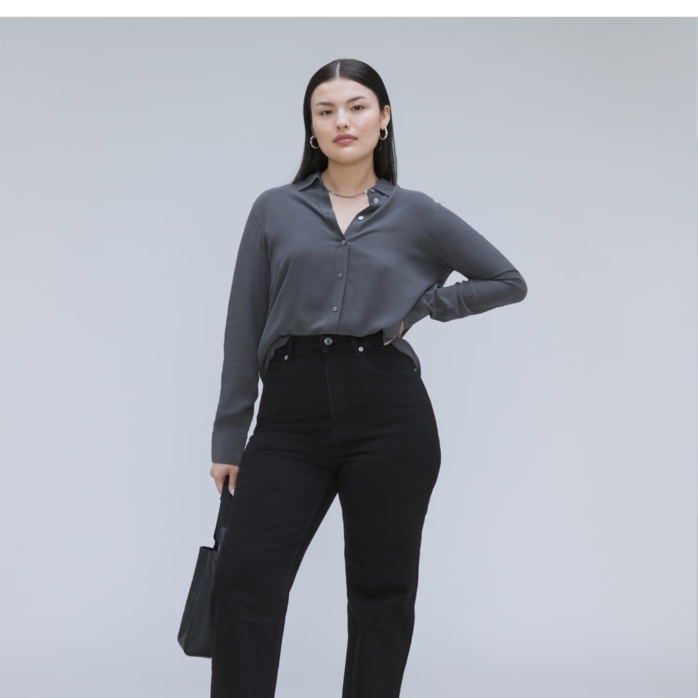 Everlane High Rise Black Jeans